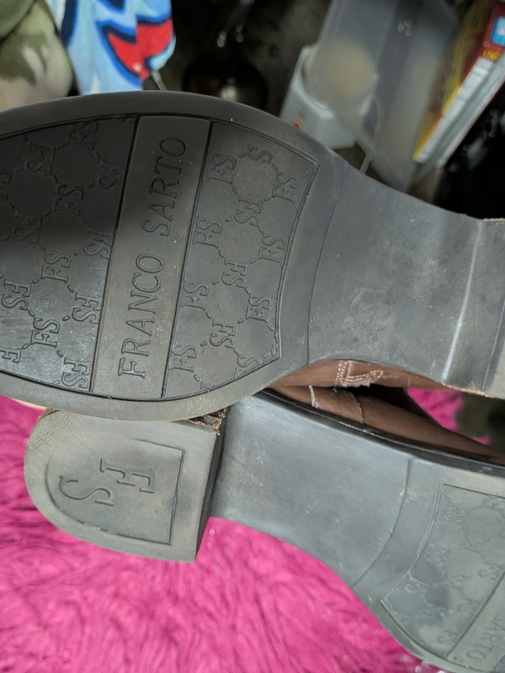 Franco Sarto Brown Boots - Brown Sole Detail